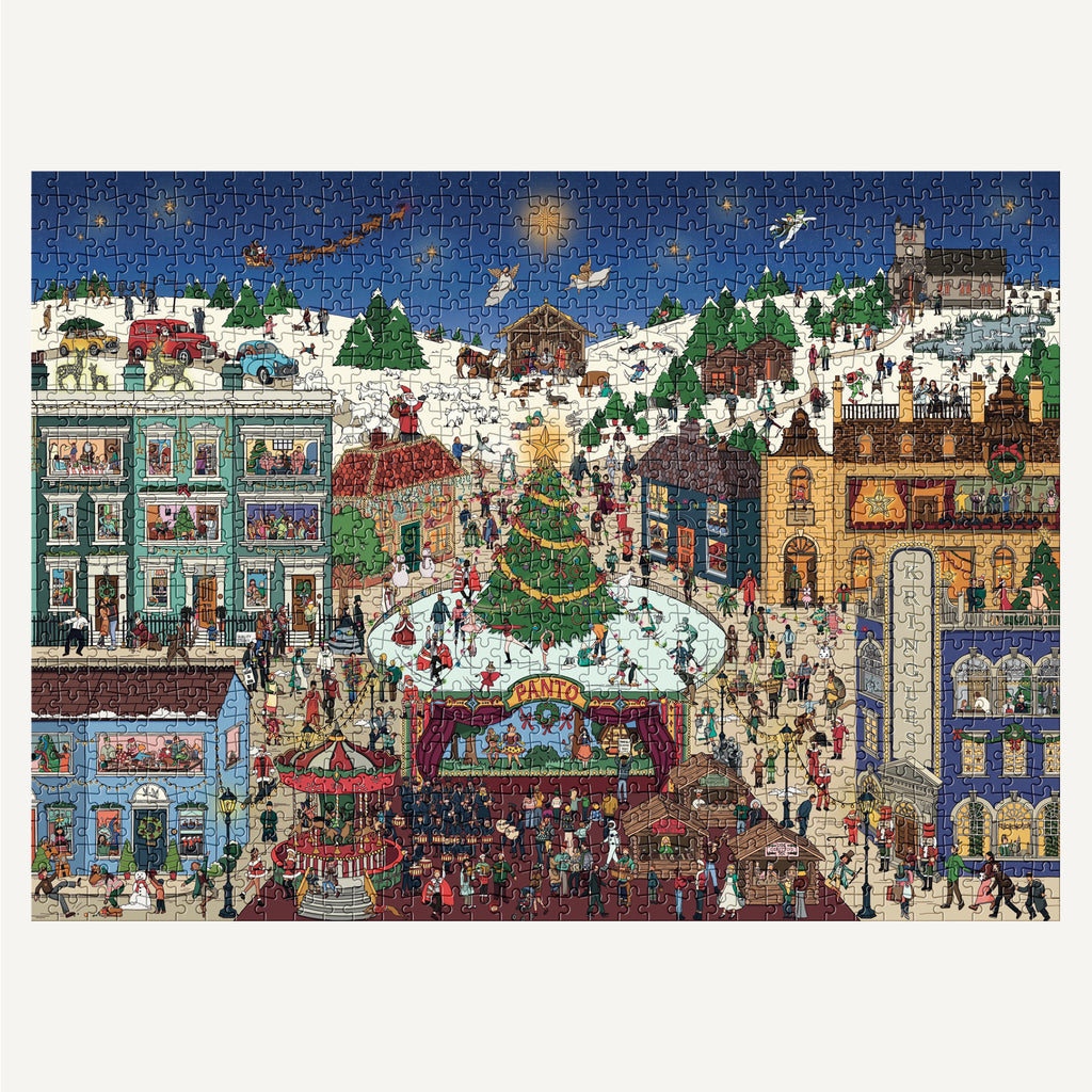 A beautiful christmas scene packed full of the joys of the festive season