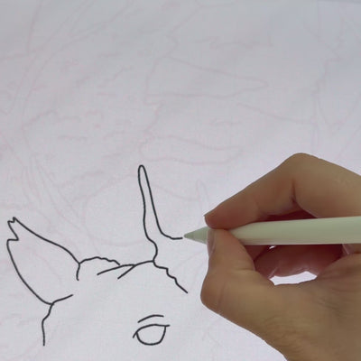 Behind-the-scenes clip showing the hand-drawn illustration process for the British Winter Wonderland jigsaw